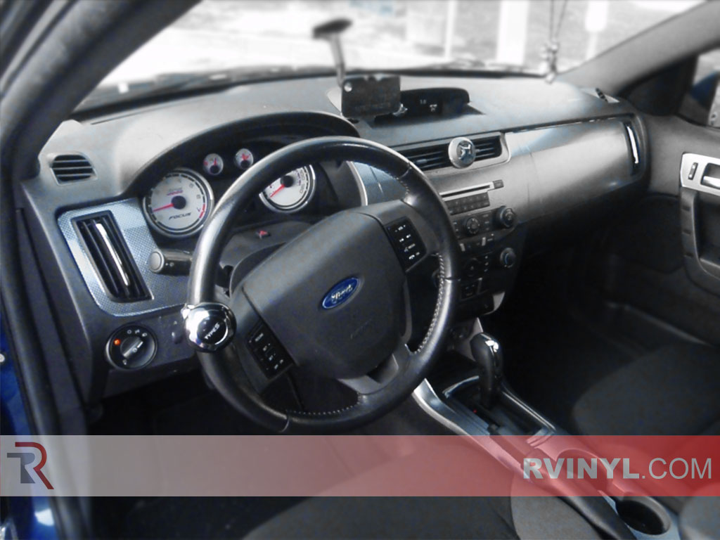 Ford Focus 2008-2011 Custom Dash Kits With 2D Printed Carbon Pattern