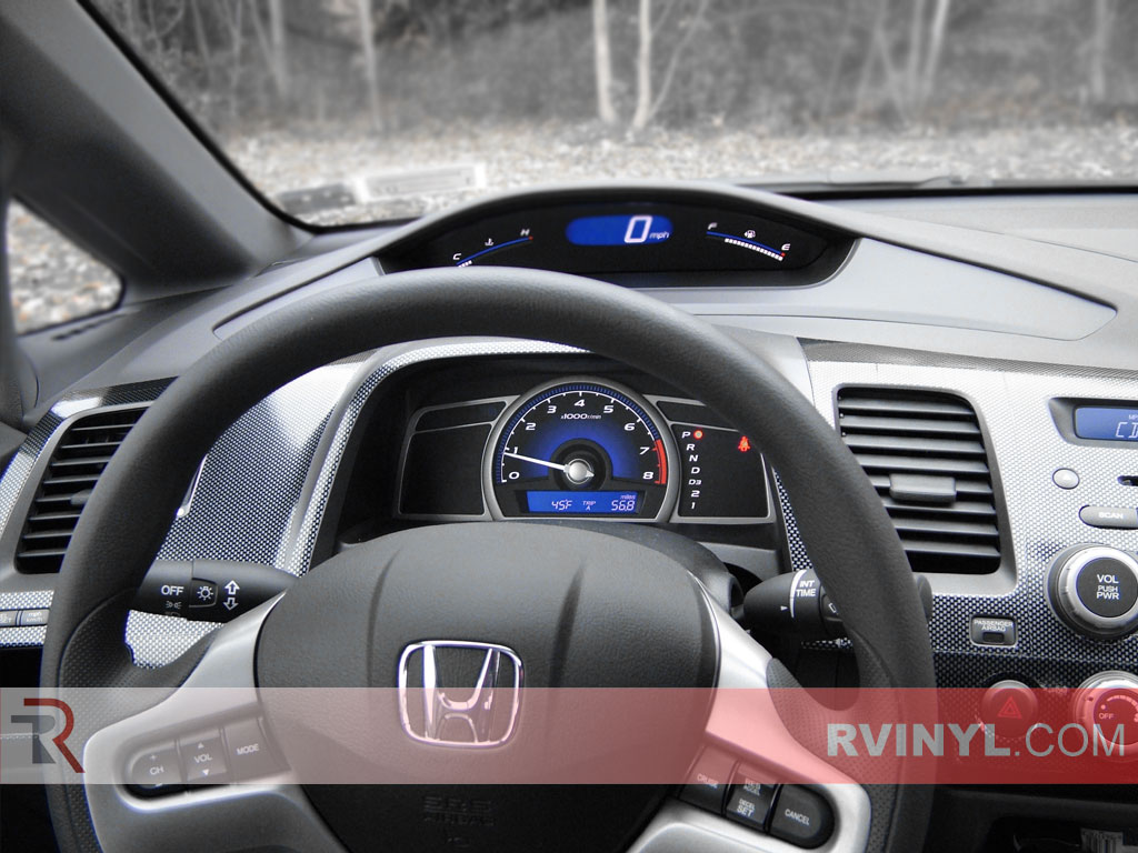 Honda Civic 2006-2011 Dash Kits With Speedometer Gauge Trim
