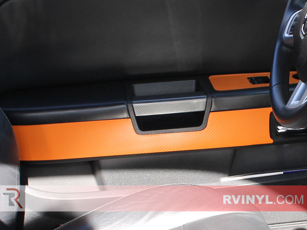 Rdash® 2008-2014 Dodge Challenger Orange Carbon Fiber Dash Kits