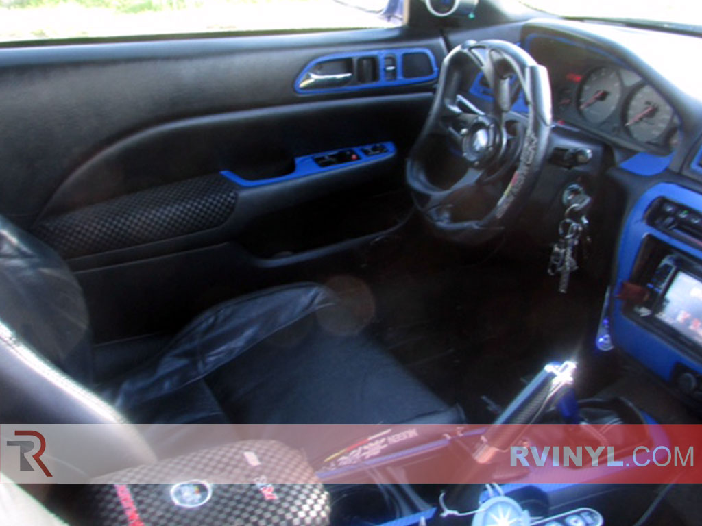 Blue Carbon Fiber Honda Prelude Dash Kit