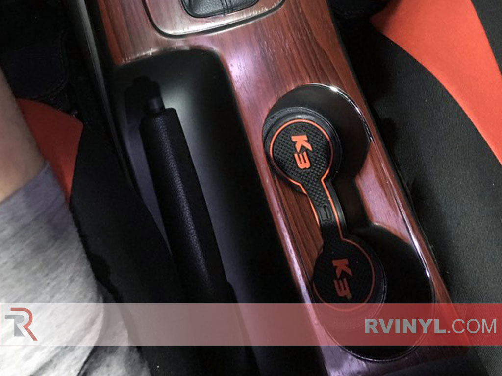 Rvinyl Rdash Dash Kit Decal Trim for Kia Forte 2014-2018 Brushed Black Sedan - Aluminum 