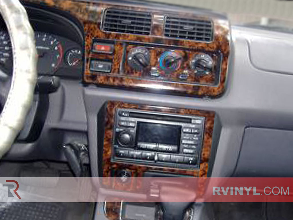 Nissan Frontier 2001 Wooden Dash Kits WIth Customized Center Console