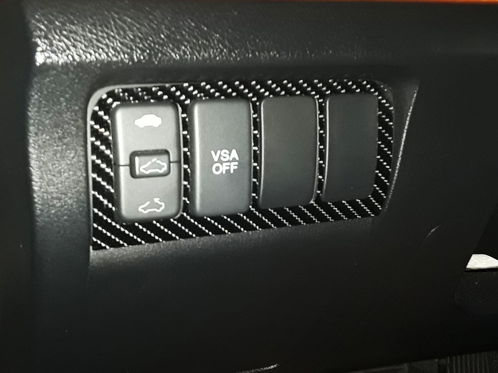 Rdash 2004 Acura TSX Door Lock Dash Trim With 4D Carbon Fiber Black