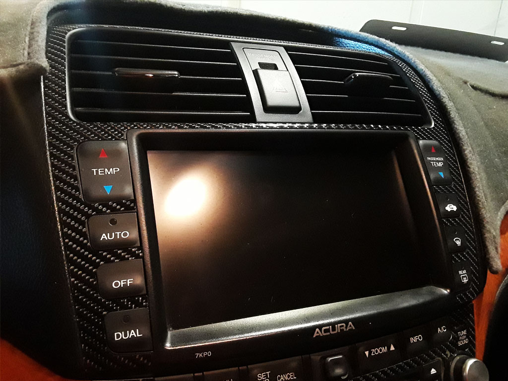 Rdash 2004 Acura TSX Center Console Dash Trim With 4D Carbon Fiber Black