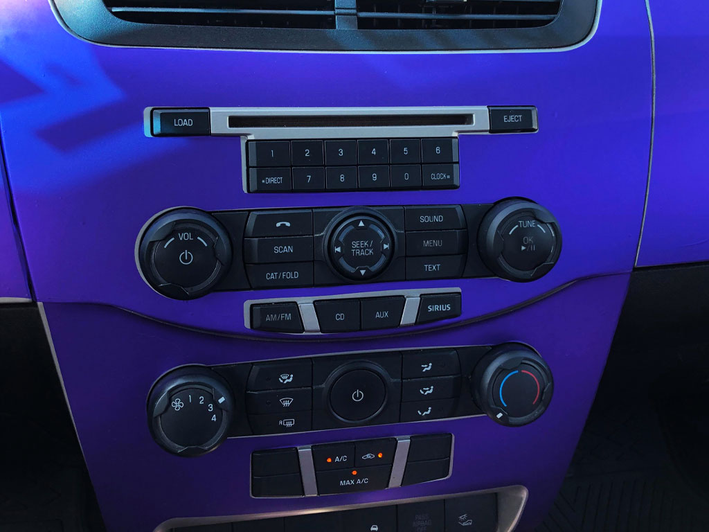 Rdash 2008 Ford Focus Purple Matte Chrome Center Console Dash Trim