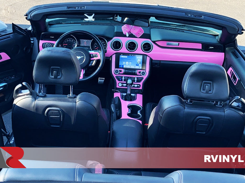 Rdash 2015 Ford Mustang Gloss Custom Center Console Pink Dash Kit