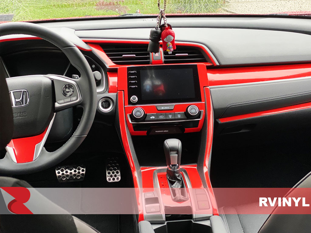Rdash 2016 Honda Civic Red Gloss Dash Kit