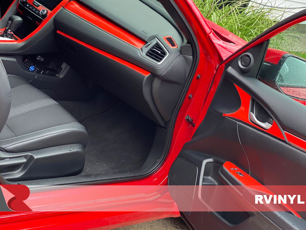 Rdash 2016 Honda Civic Red Gloss Door Dash Kit