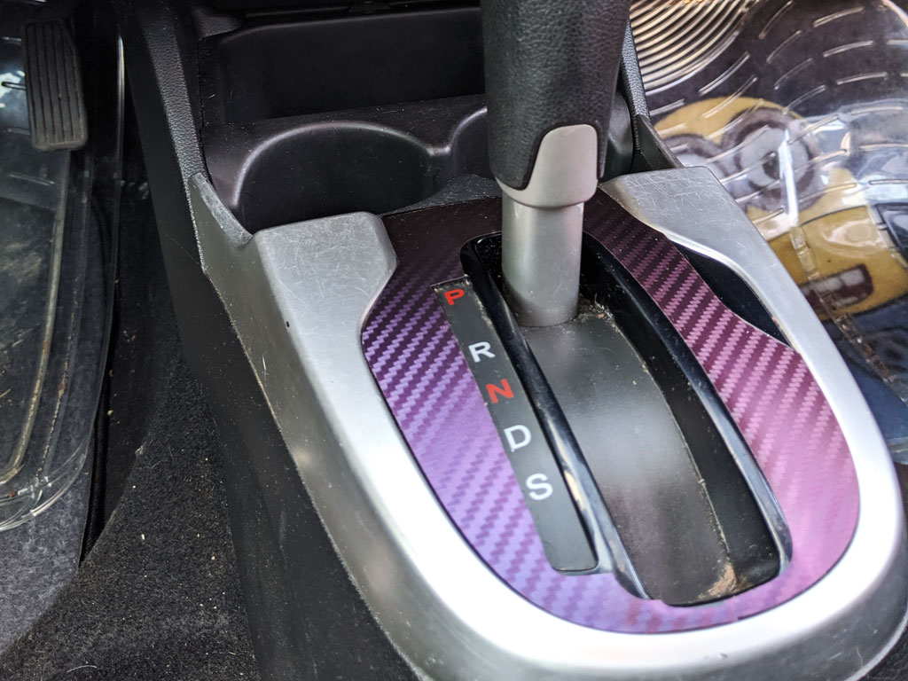 Rdash 2015 Honda Fit Shift Control With Chameleon 3D Carbon Fiber Wrap