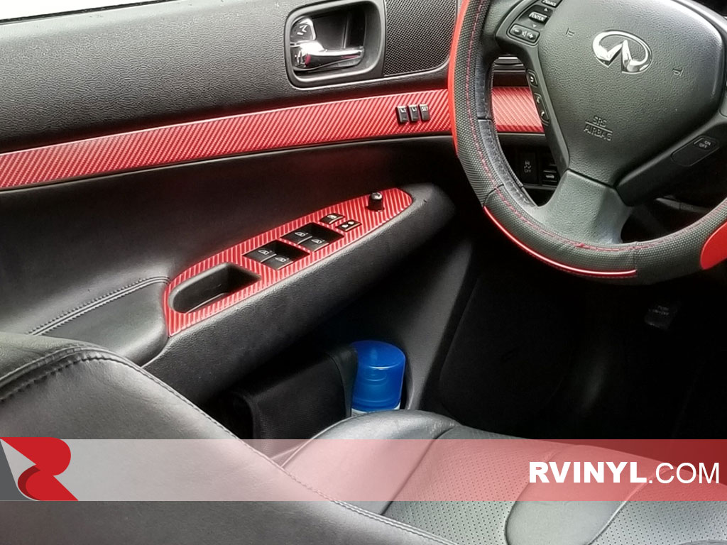 Rdash™ 2010-2013 Infiniti G37 Sedan Dash Kit - Red Carbon Fiber