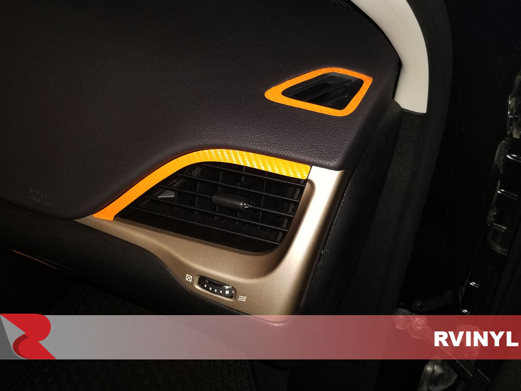 Rdash™ 2014-2018 Jeep Cherokee Orange Carbon Fiber Dash Kit