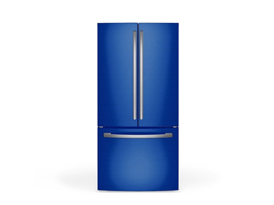 Rwraps 4D Carbon Fiber Blue DIY Built-In Refrigerator Wraps