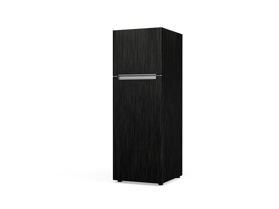 Rwraps Brushed Aluminum Black Custom Refrigerators