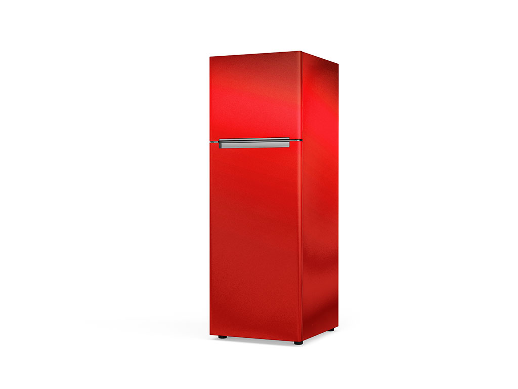 Rwraps Chrome Red Custom Refrigerators