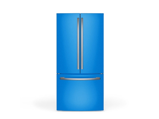 Rwraps Gloss Metallic Blue DIY Built-In Refrigerator Wraps