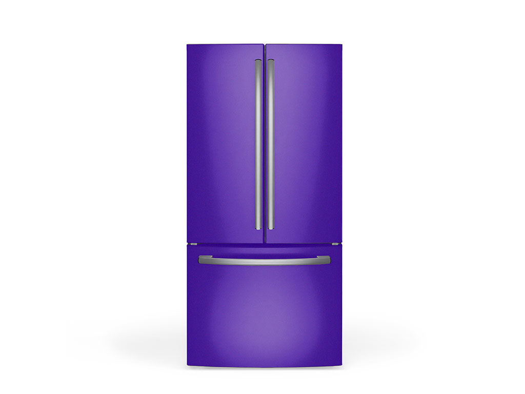 Rwraps Gloss Metallic Dark Purple DIY Built-In Refrigerator Wraps