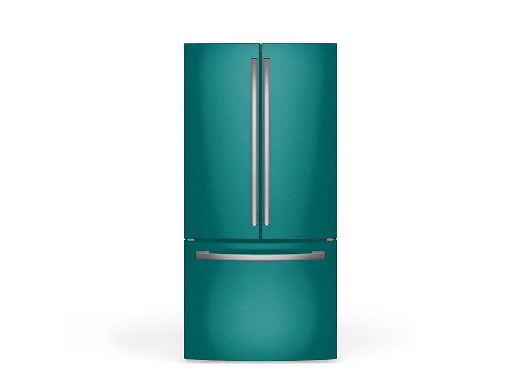 Rwraps Gloss Metallic Emerald Green DIY Built-In Refrigerator Wraps