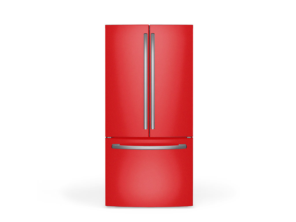 Rwraps Gloss Metallic Red DIY Built-In Refrigerator Wraps