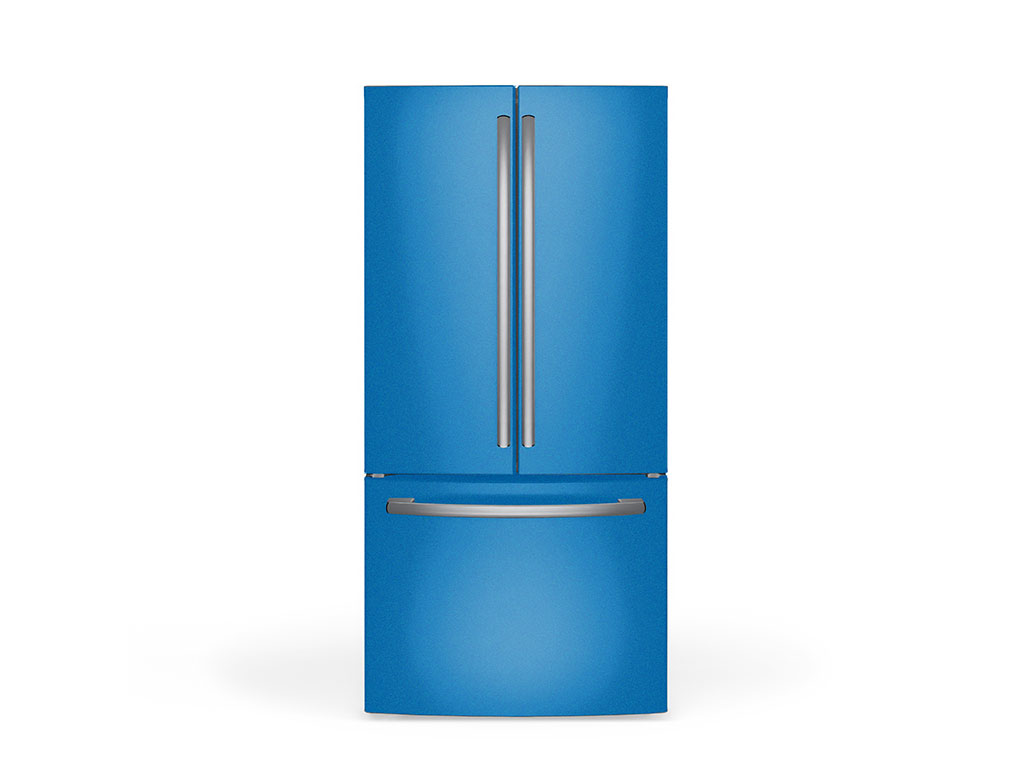 Rwraps Gloss Metallic Sea Blue DIY Built-In Refrigerator Wraps