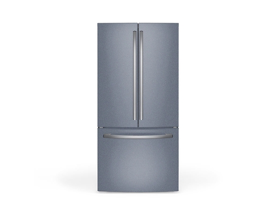 Rwraps Gloss Metallic Titanium Gray DIY Built-In Refrigerator Wraps