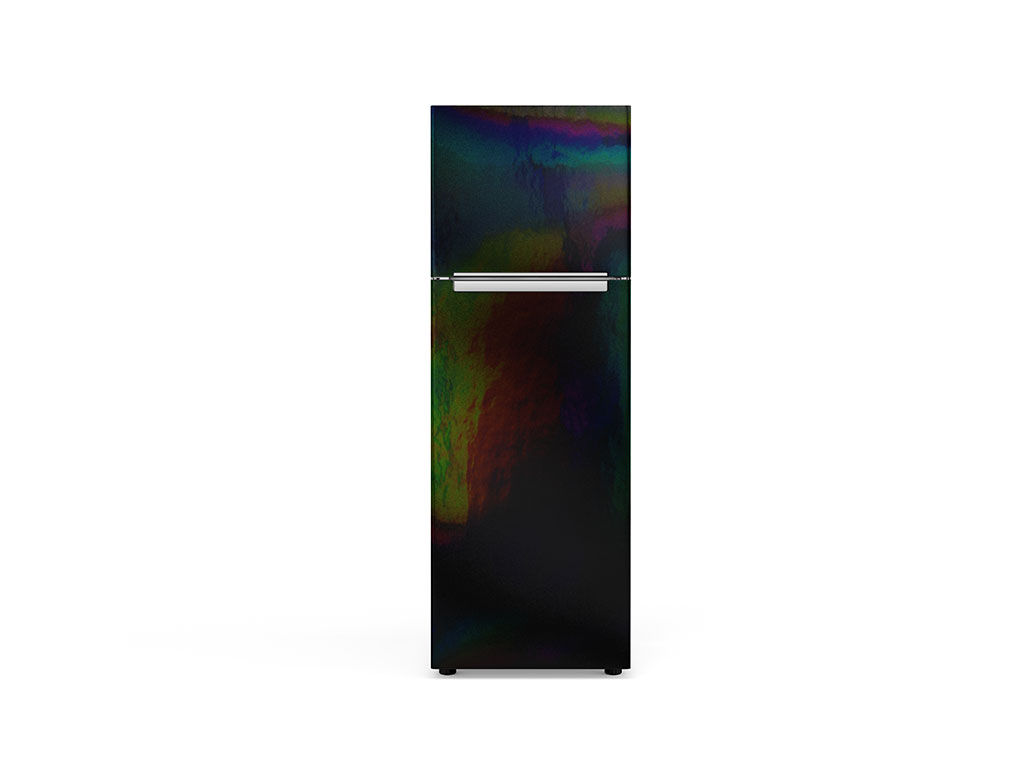 Rwraps Holographic Chrome Black Neochrome DIY Refrigerator Wraps