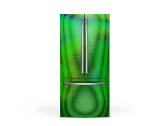 Rwraps Holographic Chrome Green Neochrome DIY Built-In Refrigerator Wraps