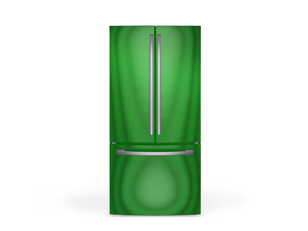 Rwraps Matte Chrome Green DIY Built-In Refrigerator Wraps