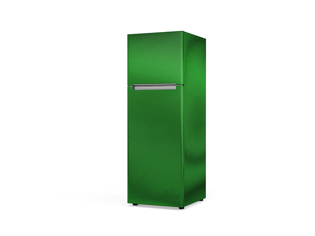 Rwraps Matte Chrome Green Custom Refrigerators