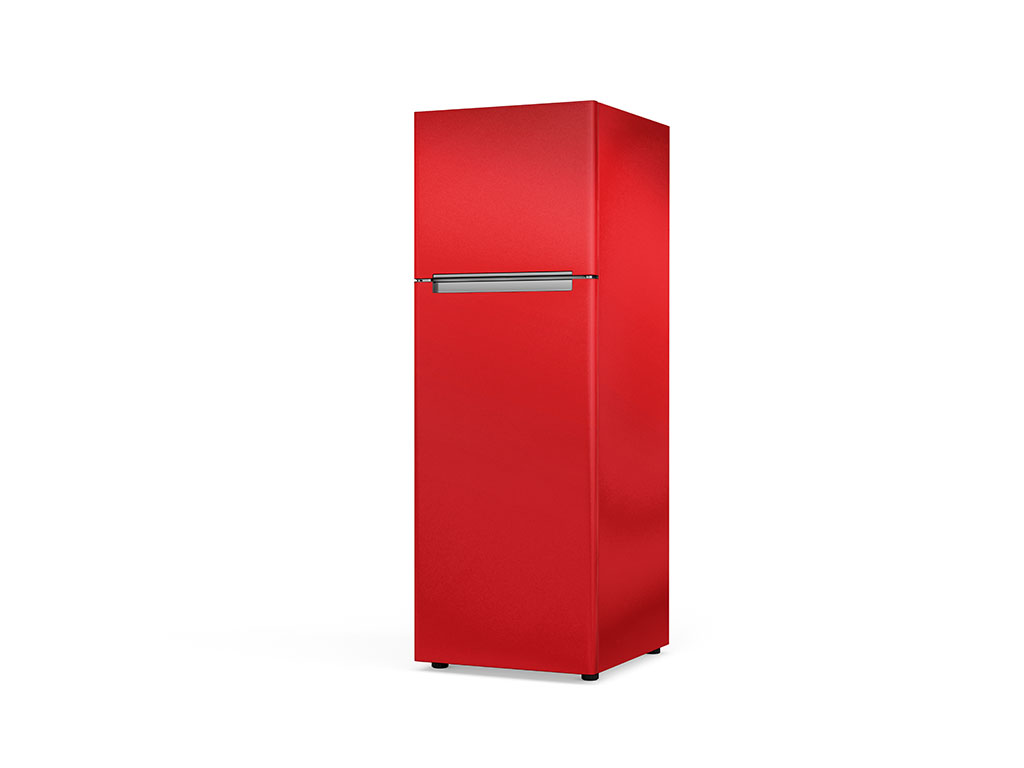 Rwraps Matte Chrome Red Custom Refrigerators