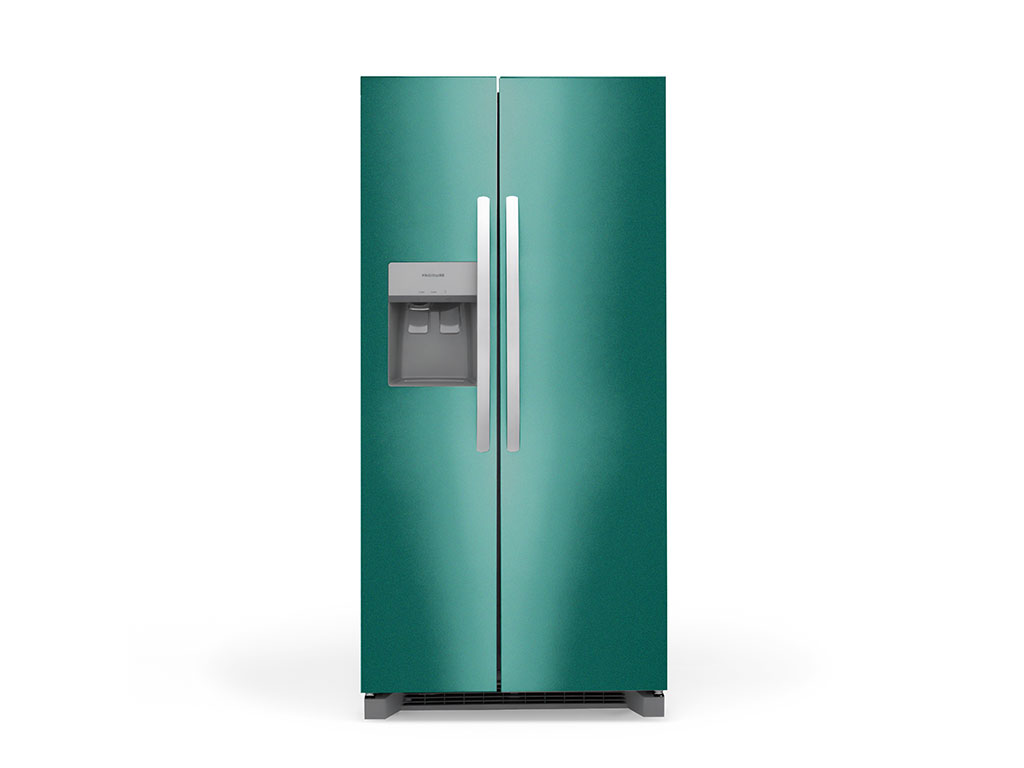 Rwraps Satin Metallic Emerald Green Refrigerator Wraps