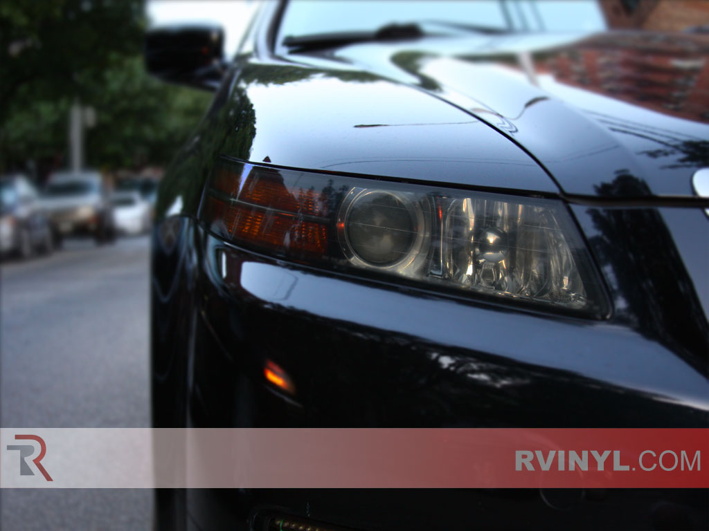 Film Rvinyl Rtint Headlight Tint Covers Compatible with Acura TL 2004-2008 Clear 