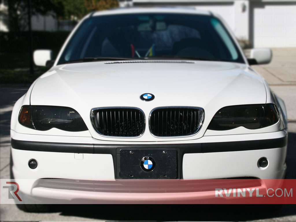 BMW 3-Series 1999-2001 Black Headlight Covers