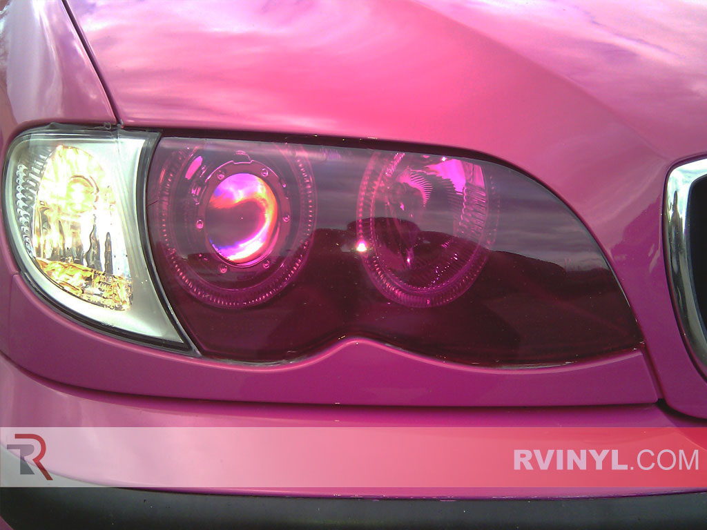 BMW 3-Series 1999-2001 Pink Headlight Tints