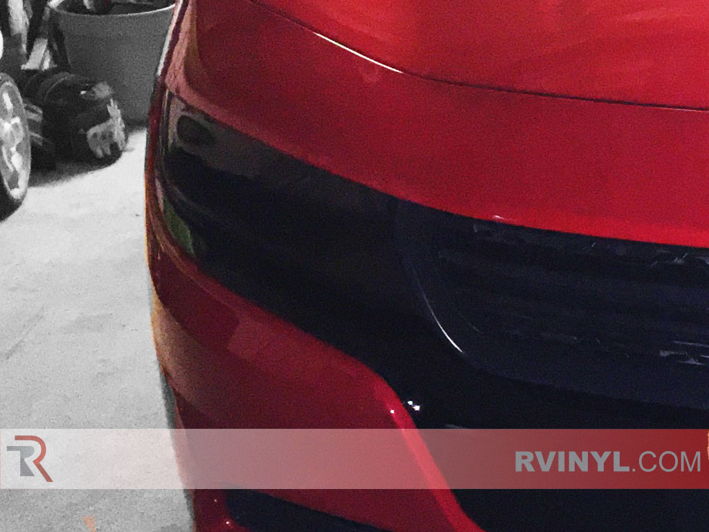 Rvinyl Rtint Headlight Tint Covers for Dodge Charger 2015-2019 Matte Smoke 