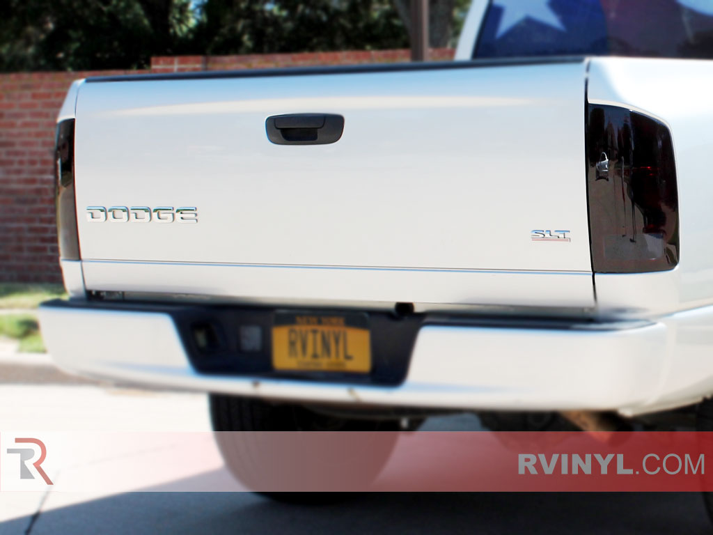 Rtint Fog Light Tint Covers Compatible with Dodge Ram 2002-2005 Blackout Smoke 