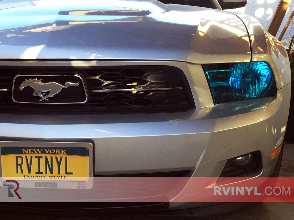 Rvinyl Rtint Headlight Tint Covers for Ford Mustang 2010-2014 Application Kit 