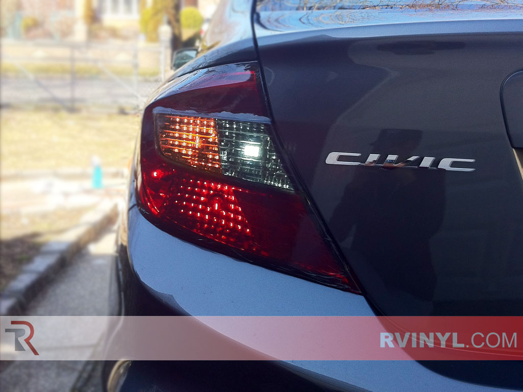 Honda Civic Sedan 2012 Tinted Tail Lights