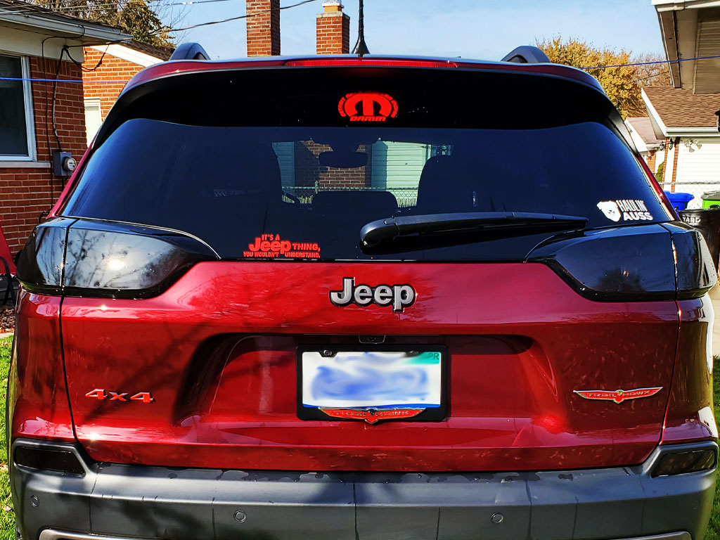 Rtint 2019 Jeep Cherokee Blackout Smoke Precut Tail Light Tint