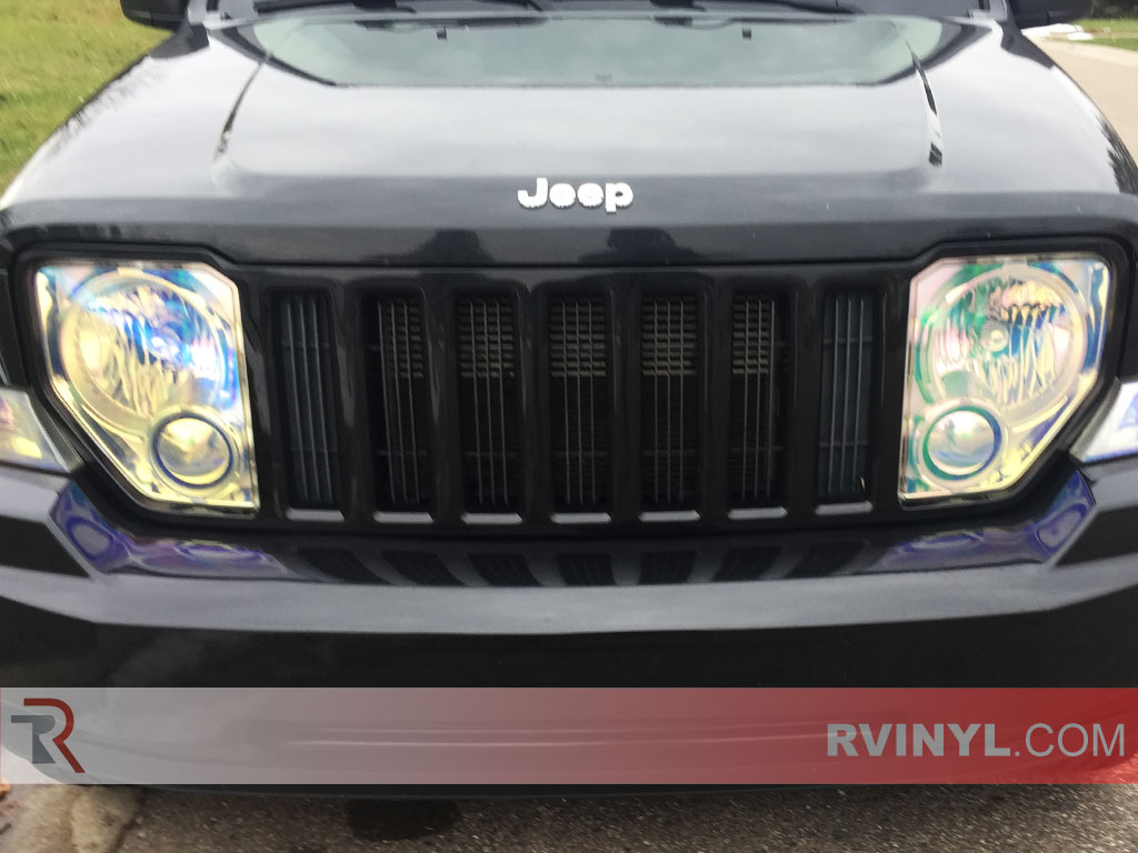 2008-2012 Jeep Liberty Headlight Tint - Chameleon