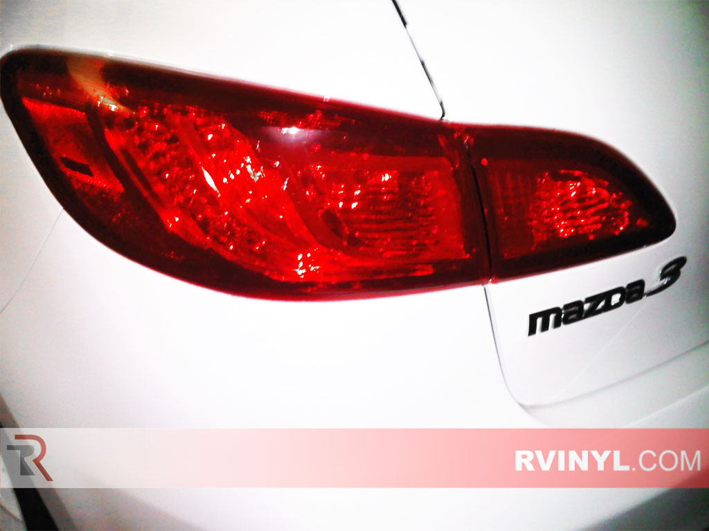 Mazda Mazda3 Sedan 2010-2013 Red Smoked Tail Lights