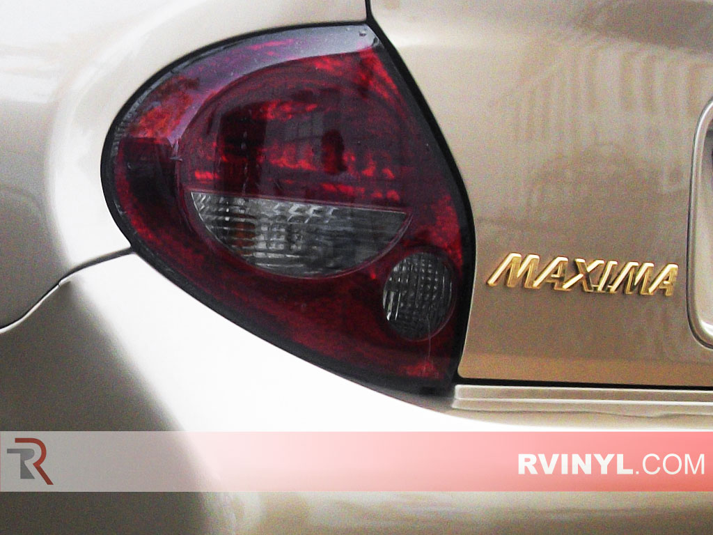 Rvinyl Rtint Headlight Tint Covers for Nissan Maxima 2000-2003 Blackout Smoke 