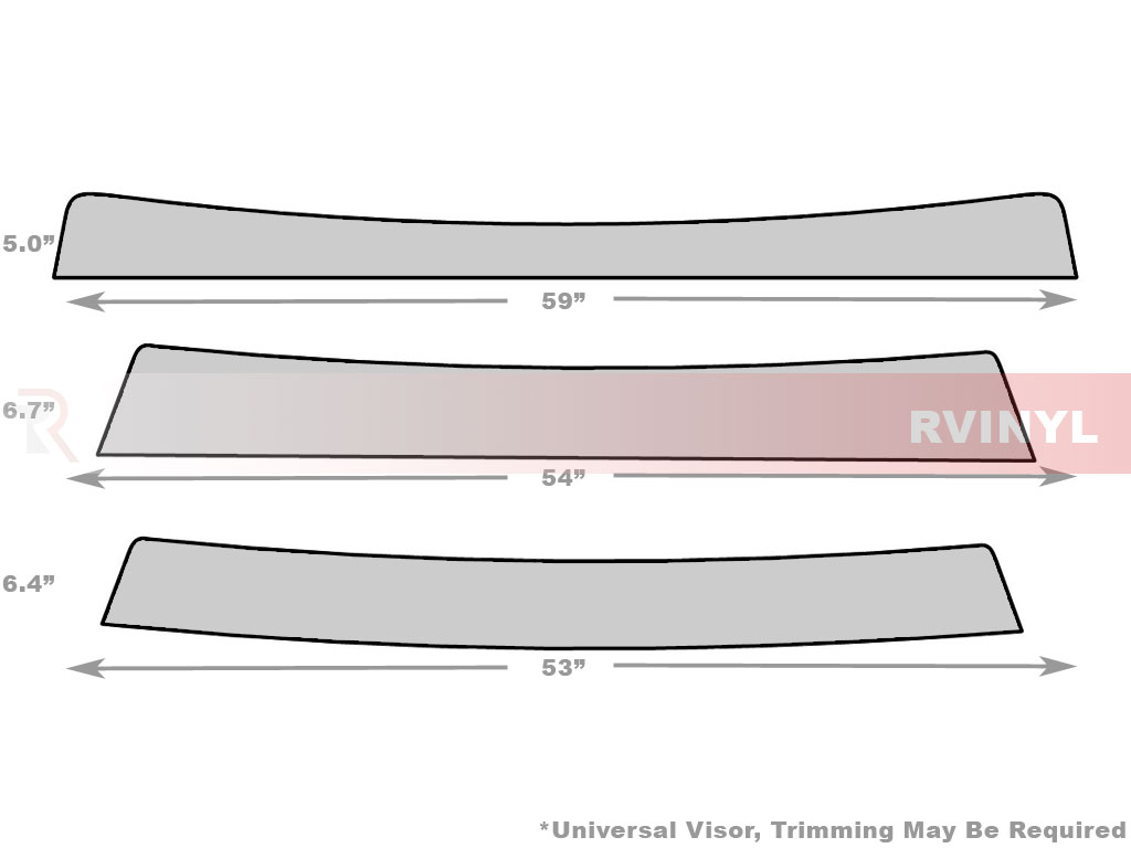Universal Windshield Tint Strip Visor