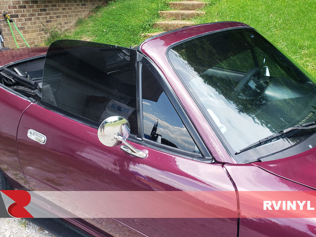 Rtint 1990 Mazda Miata Passenger Side Window Tint With Thirty Five Percent VLT
