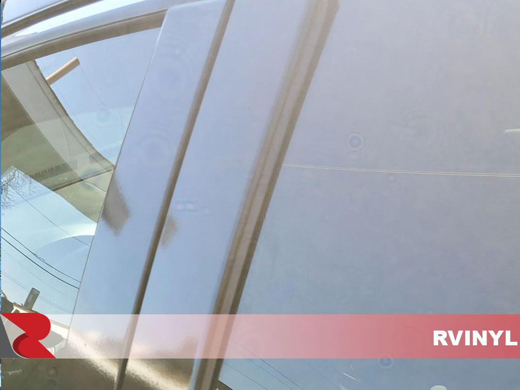 Rtrim™ Lexus CT 2011-2015 Custom Piano Brushed Aluminum Black Pillar Post Trim