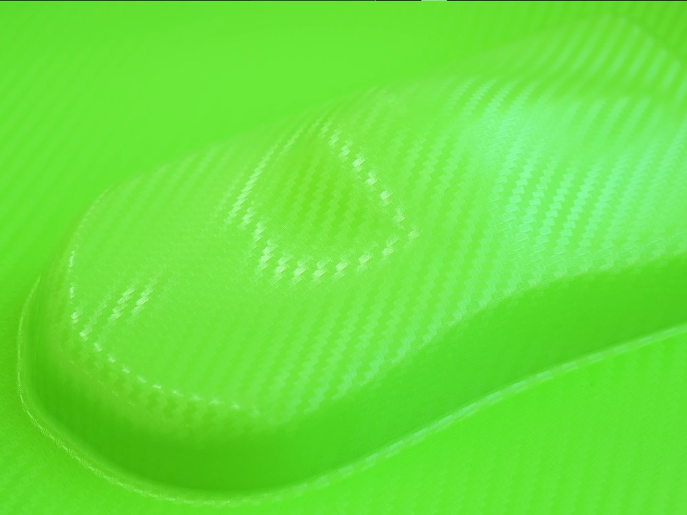 3D Green Carbon Fiber Car Wrap
