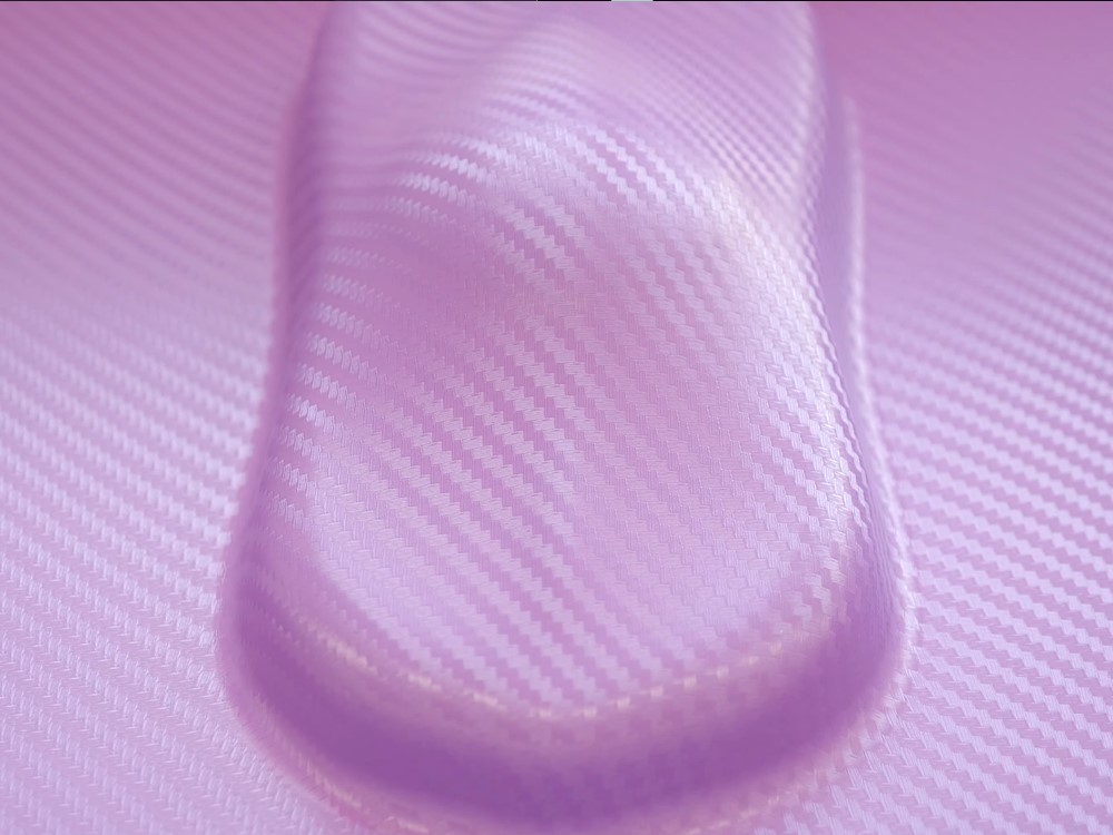 3D Purple Carbon Fiber Speed Shape