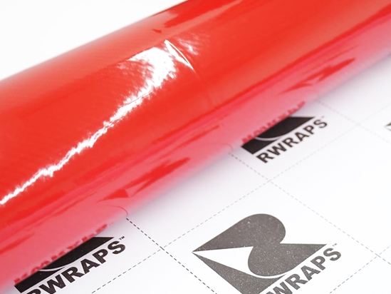 Rwraps Epoxy 5D Red Carbon Fiber Film