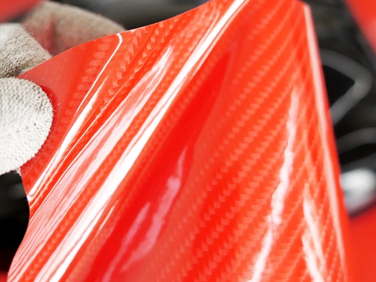 Rwraps™ Orange 3D Carbon Fiber Vinyl Wrap