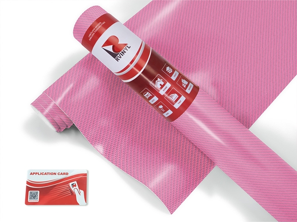 Rwraps 4D Carbon Fiber Pink Vinyl Bicycle Wrap