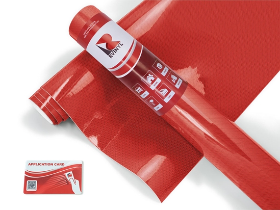 Rwraps™ 5D Carbon Fiber Epoxy Red Wheel Wrap Roll